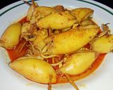 Foto langkah ke 6 dari resep Gulai Cumi Buncit.