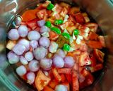 A picture of step 2 of Vegetable Pasta Soup.