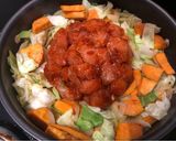 A picture of step 5 of Dak Galbi (Korean Spicy Chicken).
