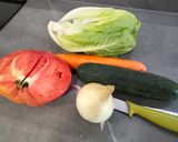 Foto del paso 1 de la receta Ensalada fresca con salsa de queso gorgonzola