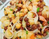 A picture of step 6 of Black and white chickpeas salad 🥗.