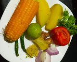 বয়েল কর্ণাচাট্(Boiled corn chaat recipe in Bengali) রেসিপির ধাপ 1 ছবি