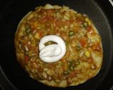 A picture of step 4 of Pizza Dosa.