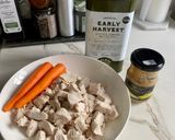 A picture of step 1 of Healthy & easy chicken pate (or salad) #dairyfree #glutenfree #lowcalorie.