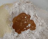 A picture of step 1 of Rajasthani Churma.