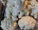 A picture of step 1 of Fried Cauliflower.