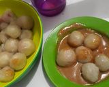 Foto langkah ke 5 dari resep Cilok isi sosis keju + saos kacang.