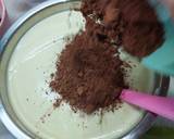 Pandan Choco Chiffon Cake langkah memasak 4 foto