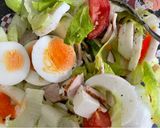 A picture of step 3 of Easy Peasy Caesar-y Salad.