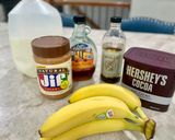 A picture of step 1 of Peanut Butter and Banana Fudgesicles 🥜 🍌 🍫.