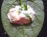 A picture of step 5 of Malabar Spinach Wrap.