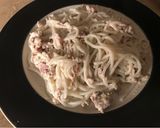 Fokhagymás tejszínes tészta recept fázis 4 fotója