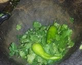 A picture of step 3 of Podiny ki chatni homemade👌.