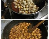 A picture of step 4 of Shahi makhana.