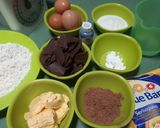 Foto langkah ke 1 dari resep Brownies meleleh (kue balok).