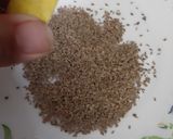 A picture of step 1 of Nimbu Ajwain.