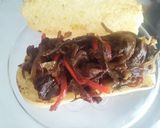 Foto del paso 9 de la receta: Sándwich de "carne desmechada"...🤔🙄😶🍌🌰🌶🥖