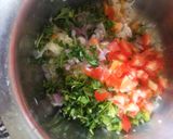 A picture of step 2 of Aloo Chilla 😋.