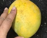 A picture of step 1 of Mango Shrikhand.