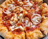 Foto langkah ke 7 dari resep Pizza teflon tanpa telur tanpa oven (takaran sendok).