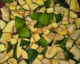 A picture of step 1 of Mango Pickle.
