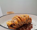 Foto langkah ke 5 dari resep Terong Sisip Kentang Saus BBQ | simple banget!.