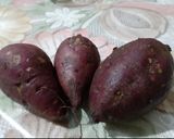 A picture of step 1 of Sweet potato jalebi/ Ranga aloo'r jilapi.