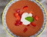 Rebarbara-eper krémleves 🍓🍓🍓 recept fázis 4 fotója