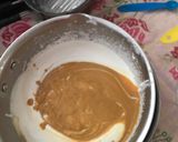 A picture of step 5 of Mango with coffee ice cream.