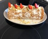 A picture of step 6 of Gluten Free Almond and Lemon Meringue Roulade.