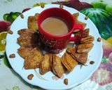 A picture of step 6 of Tasty khasta Nimki mathari with masala tea.