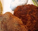 A picture of step 10 of Salted, Cod Patties, with Sauce.