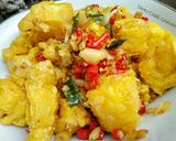 Foto langkah ke 5 dari resep Tahu cabe garam mudah ekonomis.