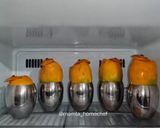 A picture of step 2 of Stuffed Mango kulfi.