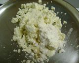 A picture of step 2 of Steamed Sandesh.
