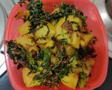 A picture of step 6 of Methi With Potato.