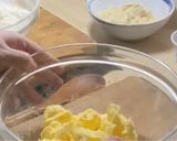 A picture of step 1 of Kourabiedes.