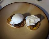 A picture of step 8 of Eggs Benedict (Minnesota style)!!!!.