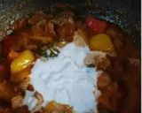 A picture of step 5 of Kadai Paneer.
