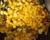 A picture of step 2 of Corn Poha.