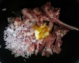 A picture of step 2 of Tandoori mutton chops.