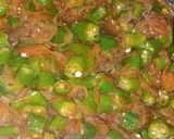 A picture of step 4 of Masala Bhindi.