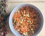 A picture of step 1 of Tomato Salad.
