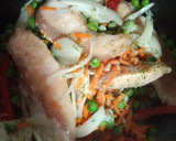 Foto del paso 1 de la receta: Pollo arvejado y arroz con cariño y un toque de Cathy