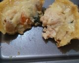 Foto langkah ke 6 dari resep Cheese chicken mushroom quiche with HC.