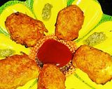 A picture of step 5 of Paneer pops.