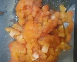 Gambar langkah 2 resipi Tomato Egg stir fry.