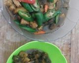 Foto langkah ke 4 dari resep Tumis kerang, tempe cabe hijau.