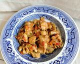 Foto del paso 9 de la receta: Pollo con verduras y salsa de soja