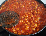 Foto del paso 6 de la receta: Garbanzos con pisto, patata y gambón rojo